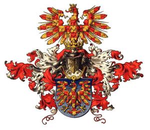 The coat of arms of Moravia, in the public domain (author unknown).